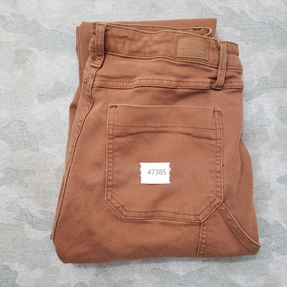 Judy Blue Pants Womens 15/32 Brown Slim Fit Pockets Workwear Carpenter - Picture 11 of 11